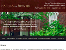 Tablet Screenshot of hartzogsilva.com